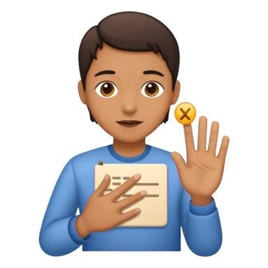 Dactylological language  sticker