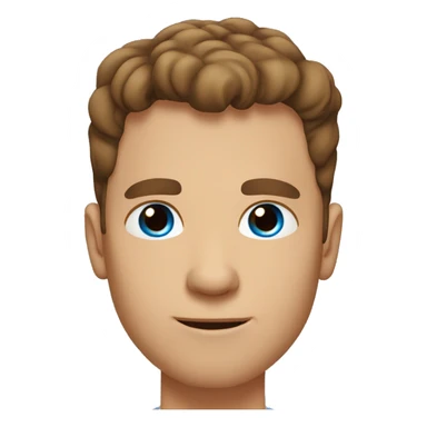 dad with buzzed brown hair and blue eyes  sticker