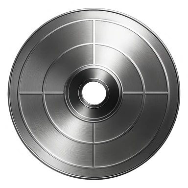 A minimalist CD disc with geometric pattern, glowing effect, pink color sticker