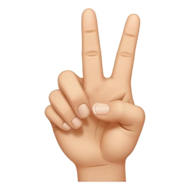Open hand with the middle finger pointing downwards sticker