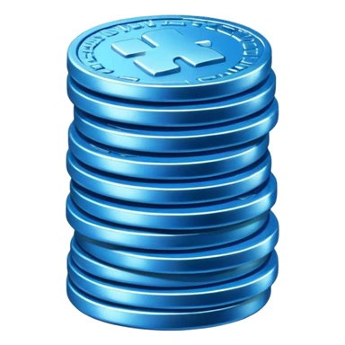 blue coins credit pack sticker