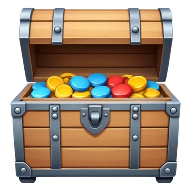 modern chest, casual game, mobile game sticker