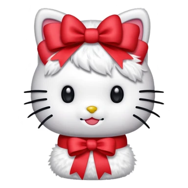 Hello kitty with ribbon  sticker
