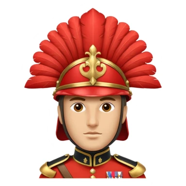 Palace Guard – red plume helm,Royal Soldiers. sticker