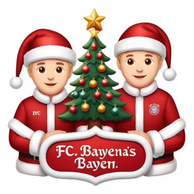 FC Bayern Wheinachtsgüße sticker
