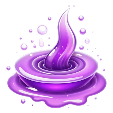 glitter purple remedy sticker