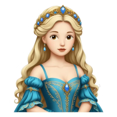  portrait of a Renaissance woman sticker