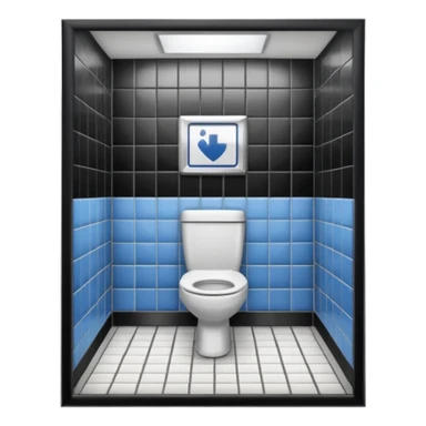 public restroom sticker