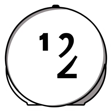 prohibition sign with number 12 inside, no one under 12 allowed symbol sticker
