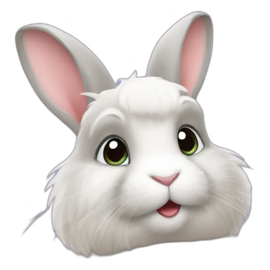 rabbit that is the breed himalayan sticker