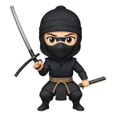 ninja with gun sticker