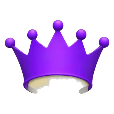 Neon purple crown on letter Founder sticker