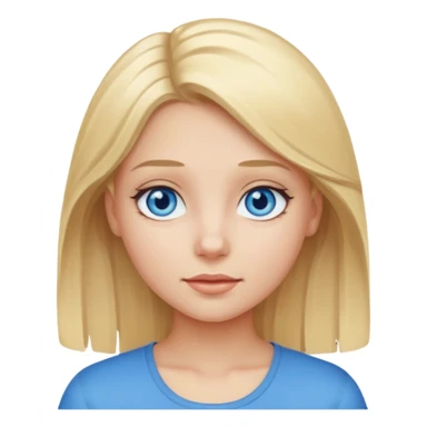 Girl blond sticker