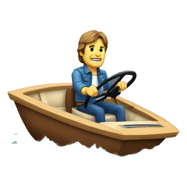 john fogerty driving a fan boat sticker