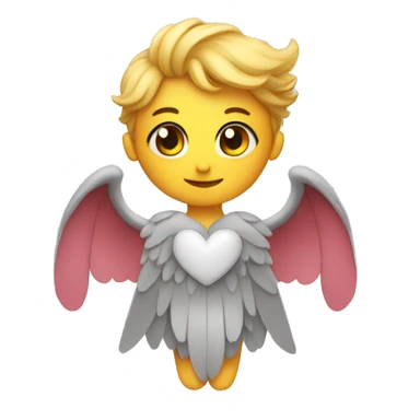 A little heart with wings sticker
