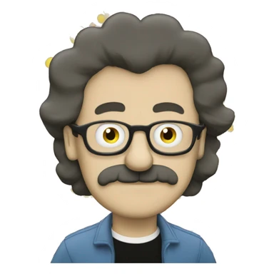 generate image of me in the style of Matt Groening, creator of the Simpsons cartoons sticker
