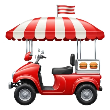burger stall four wheeler  sticker