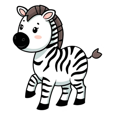 Zebra sticker