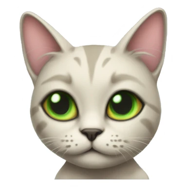 Alien cat wearing bow sticker