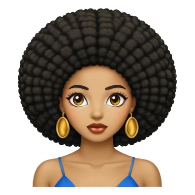 Beautiful israelite woman afro sticker