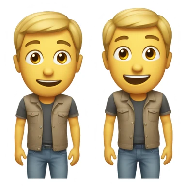 Smiling American Man have a surprised sticker