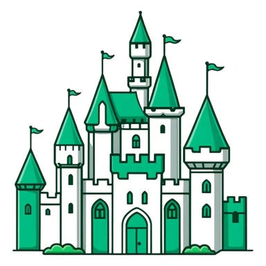 Emerald castle  sticker