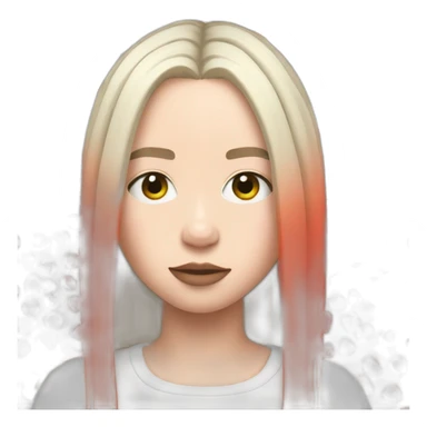 Billie eilish red roots sticker