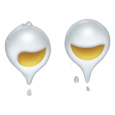 white water droplets sticker