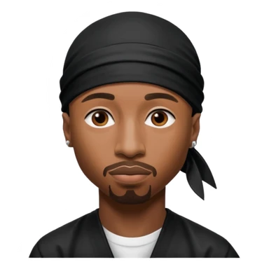 2Pac only face and durage sticker