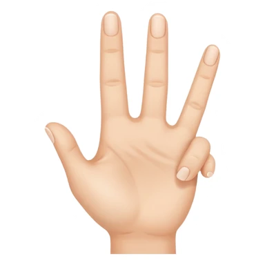 Three-finger salute sticker