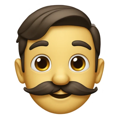 Pinocchio eith mustach sticker