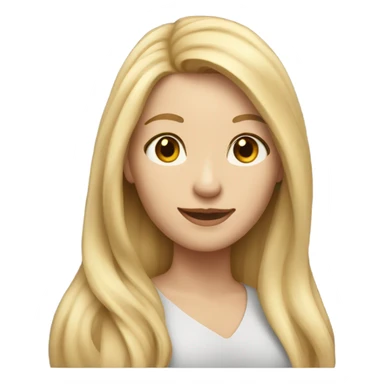 Pretty white blonde woman sticker