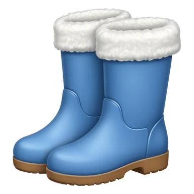 White felt boots sticker