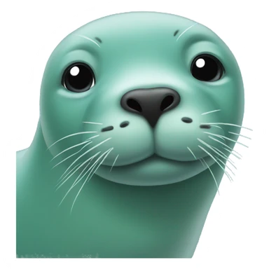 teal seal sticker