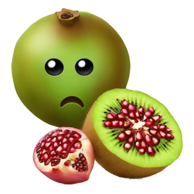 Kiwi and Pomegranate sticker