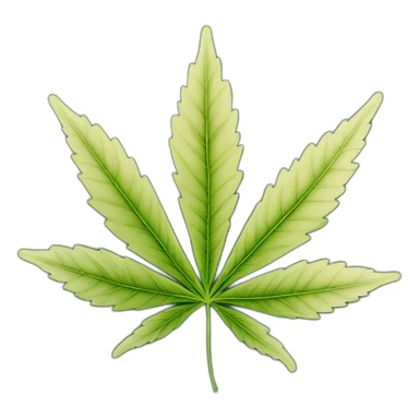 Marajuana leaf sticker