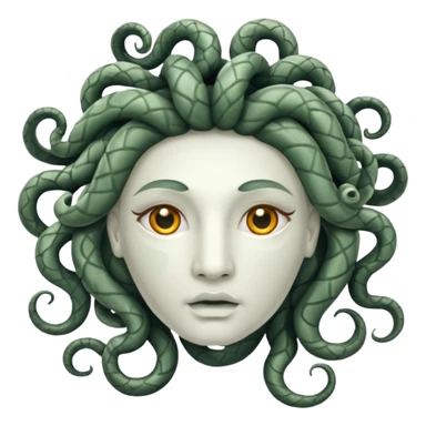 marble medusa head sticker