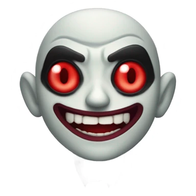 Joker vampires one eye is no! Face is black and smile red eye Vampires sticker