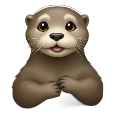 Otter in the subway sticker