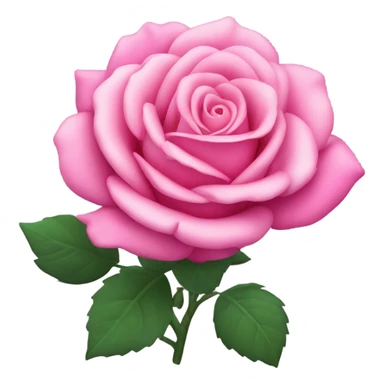 Pink rose flowers sticker