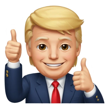 Trump that gives love sticker