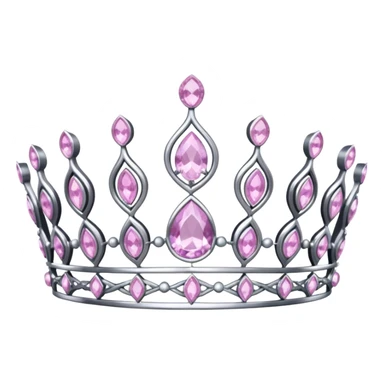 Royal tiara with kunzite stones  sticker