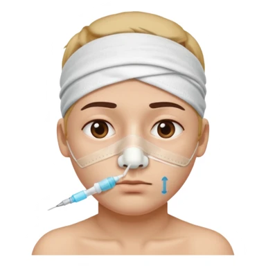 Nose injection  sticker