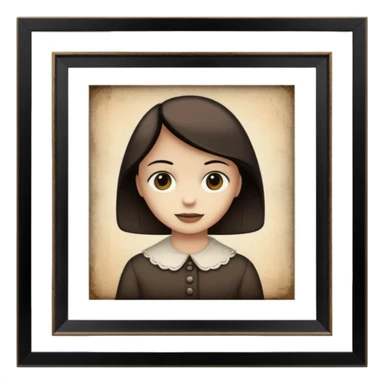 photograph in a picture frame sticker