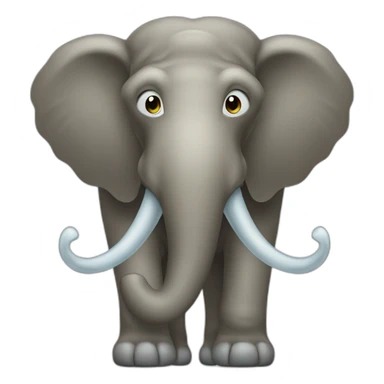 mammonth with ice sticker