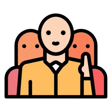 team symbol with people icons sticker