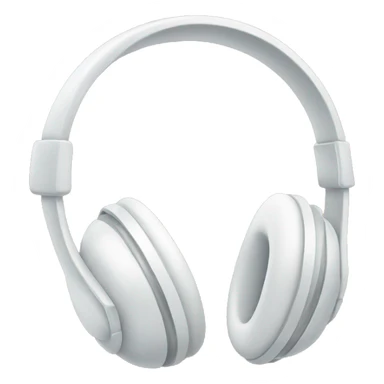 White headphones with a bow on both sides sticker