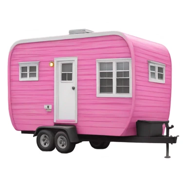 Pink trailer home sticker