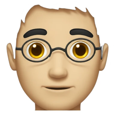 Harry Potter with black hair sticker