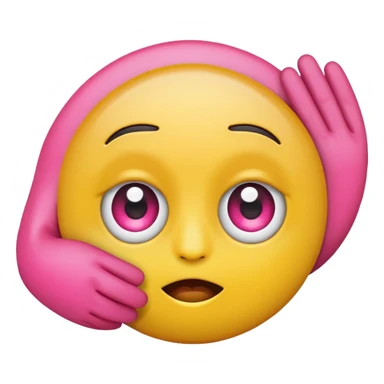 Rolling eye emoji with palm face slap sticker